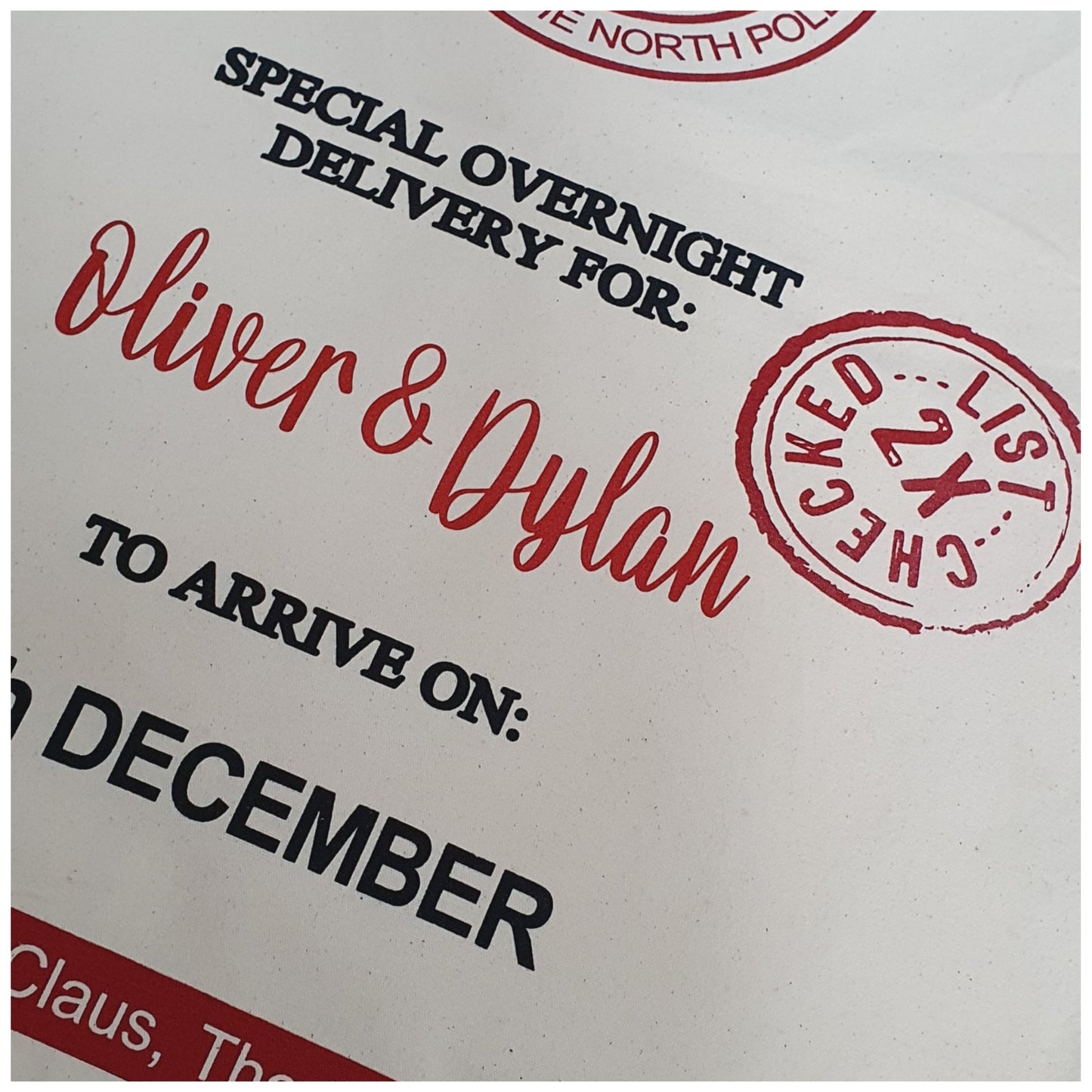 Personalised Santa Sacks